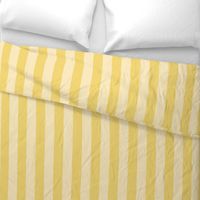 2” Vertical Stripes, Banana and Butter Yellow