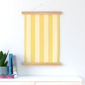 2” Vertical Stripes, Banana and Butter Yellow