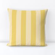 2” Vertical Stripes, Banana and Butter Yellow