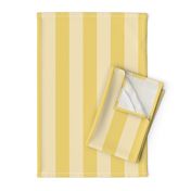 2” Vertical Stripes, Banana and Butter Yellow