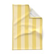 2” Vertical Stripes, Banana and Butter Yellow