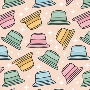 (S Scale) Groovy Summer Bucket Hats and Sparkles on Sand