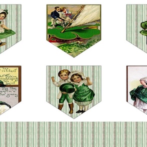 Vintage St Patrick's Day Bunting Fat Quarter