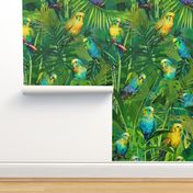 Budgies Summer Jungle Trip Birds In A Tropical Paradise Smaller Scale