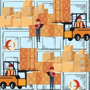 Warehouse crates and forklift license wins