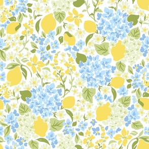 Sunny Lemons and Hydrangea