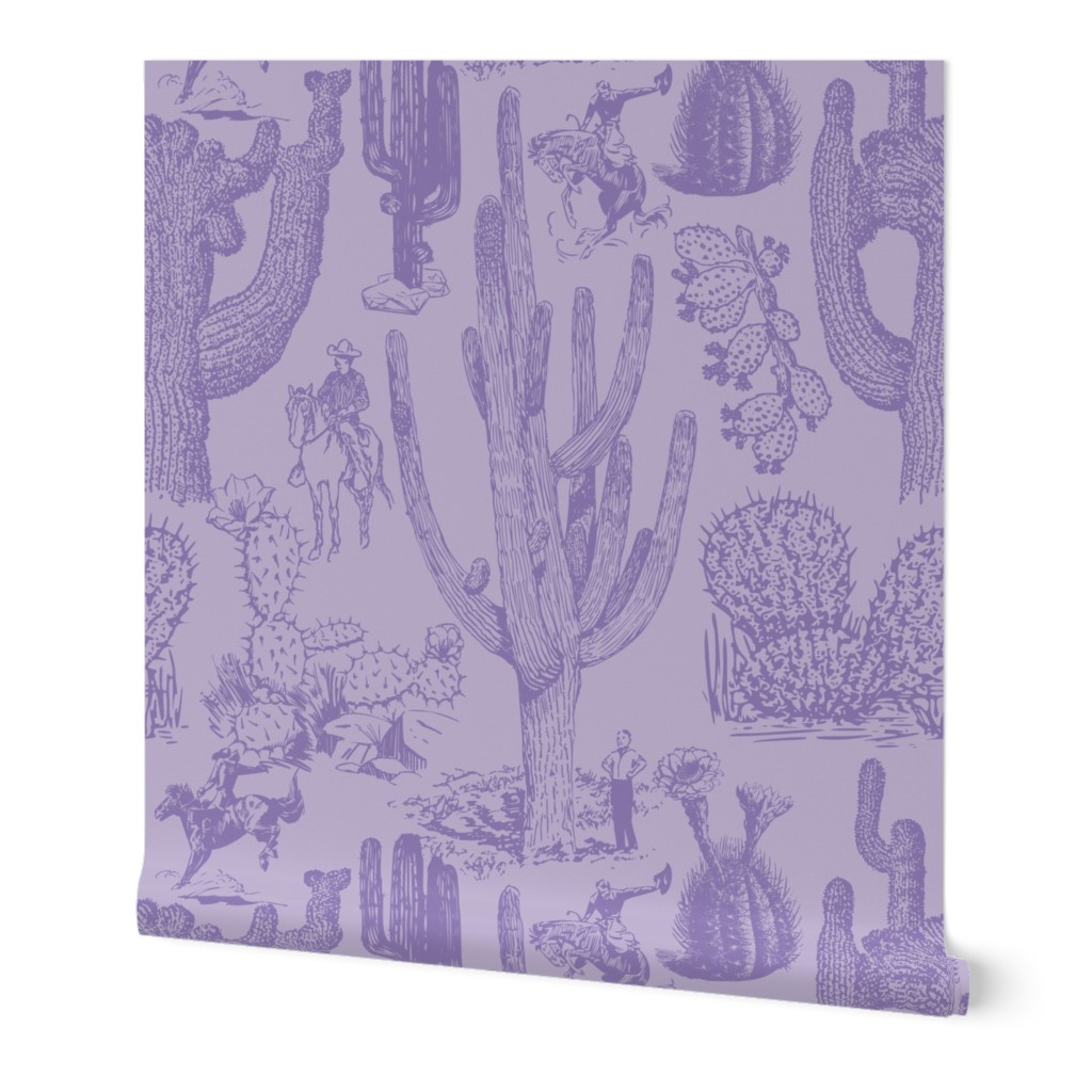 Western Cactoile in Tonal Lavender