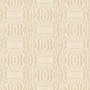 Dark Vanilla (#e7d0b3) Mudcloth Weaving Lines - soft neutral peach, pastel orange - medium