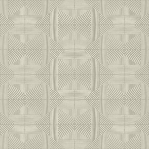 Pale Camouflage Green (#b7b4a2) Mudcloth Weaving Lines - soft neutral sage green, ecru - medium