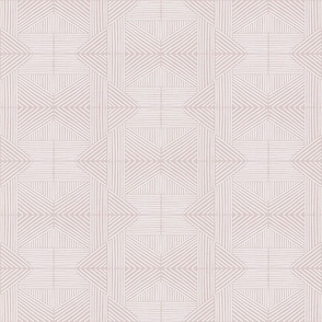 Pale rose grey (#ddcbcb) mudcloth weaving lines - soft neutral, dusty pink and white - medium