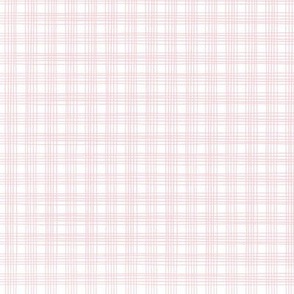 Small | Hand Drawn Plaid in Pink