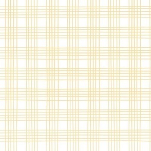 Medium | Hand Drawn Plaid in Yellow