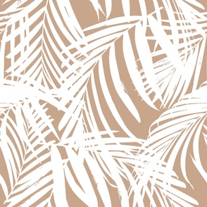 Palm leaf LARGE - palm wallpaper clay 