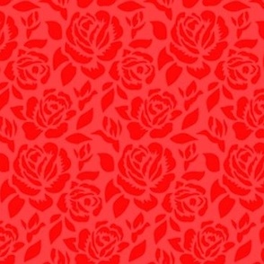 Red Rose on Red