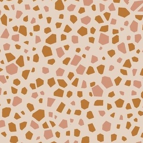 Summer Pool Terrazzo Mosaic, pink and orange