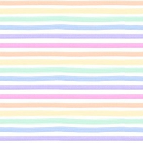 Watercolor Stripe — Pastel Rainbow