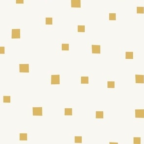 Gold Block Dots on Cream