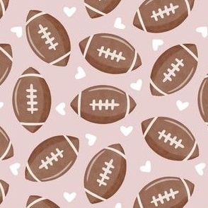 Football & Hearts - Pink