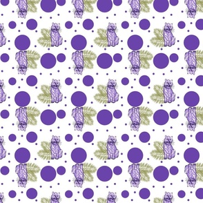 Tiger Fever with Purple Dots