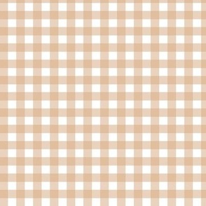Gingham Pattern - Small_Paper Brown