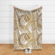 Golden palm leaves - golden browns fronds LARGE scale 