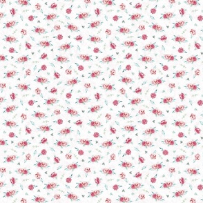 Tiny Peonies Cottage wallpaper style Small