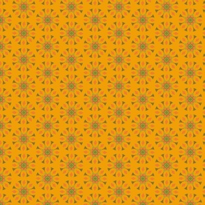Dotted stars on marigold | small