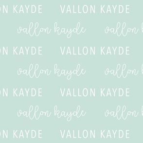 Vallon Kayde: Better Together Font + Avenir Font on Aqua
