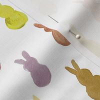 Watercolor Spring Bunnies // Boho Neutrals