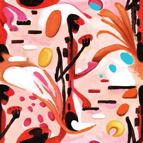 Abstract Musical Painting Pattern