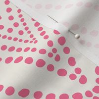 Pebble Pathway - Dot Geometric Ivory Pink Large Scale