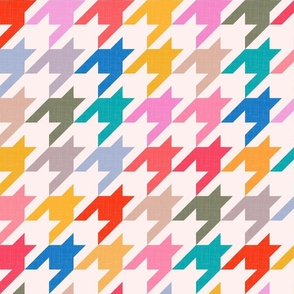 Colorful Houndstooth Texture - Happy Birthday / Large