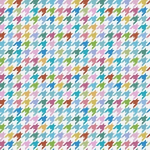 Colorful Houndstooth Texture - Summer at the Seaside / Medium