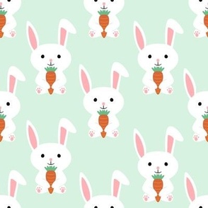medium scale easter bunnies - mint