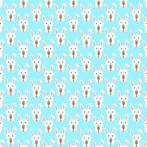mini scale easter bunnies - blue