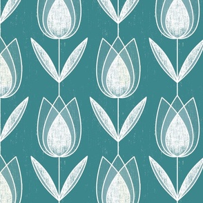 Field of Tulips (Teal) - small 