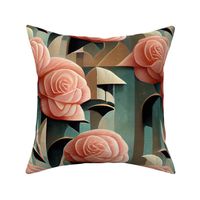 Pink Deco Rose Pattern