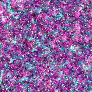 Blue Plumberry -- Retro Glitter Coordinates -- VintGlitter osc016 -- Vintage Christmas Glitter -- Solid Faux Glitter -- Simulated Glitter Look -- Christmas Vintage Purple Blue Sparkles Print - 60.42in x 25.00in repeat - 150dpi (Full Scale)