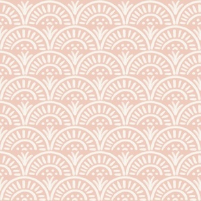 Abstract Deco Peachy Pink