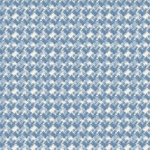 Abstract Check in Denim Blue for Traditional Decor