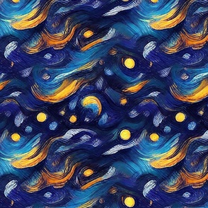 Starry Night Abstract 6