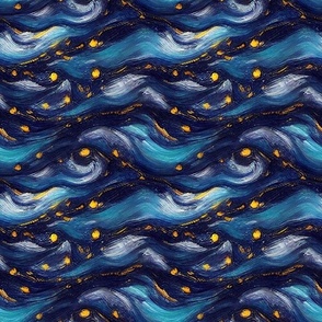 Starry Night Abstract 
