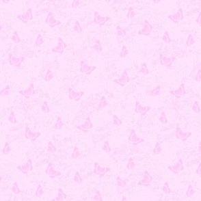 Soft Butterflies on Light Pink Texture