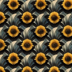 Dreams of deco sunflowers