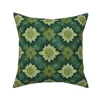 Deco Green Floral