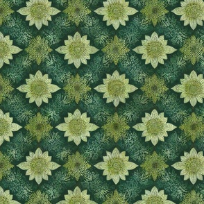 Deco Green Floral