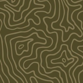 Flowy Mosses - Large Scale - Dark Green
