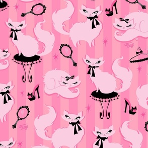 MEDIUM-Glamour Kitty Pink