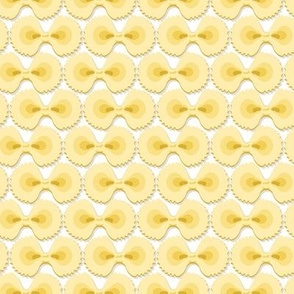 Pasta Tripolini on a white background, Medium scale