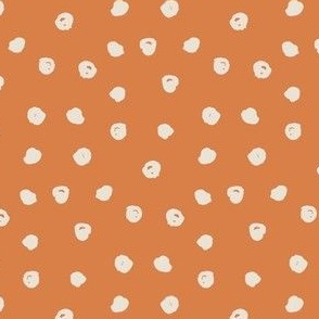 Medium burnt orange polka dot blender print for my kids halloween collection